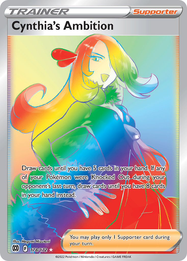 Cynthia's Ambition 178/186 Rare Rainbow