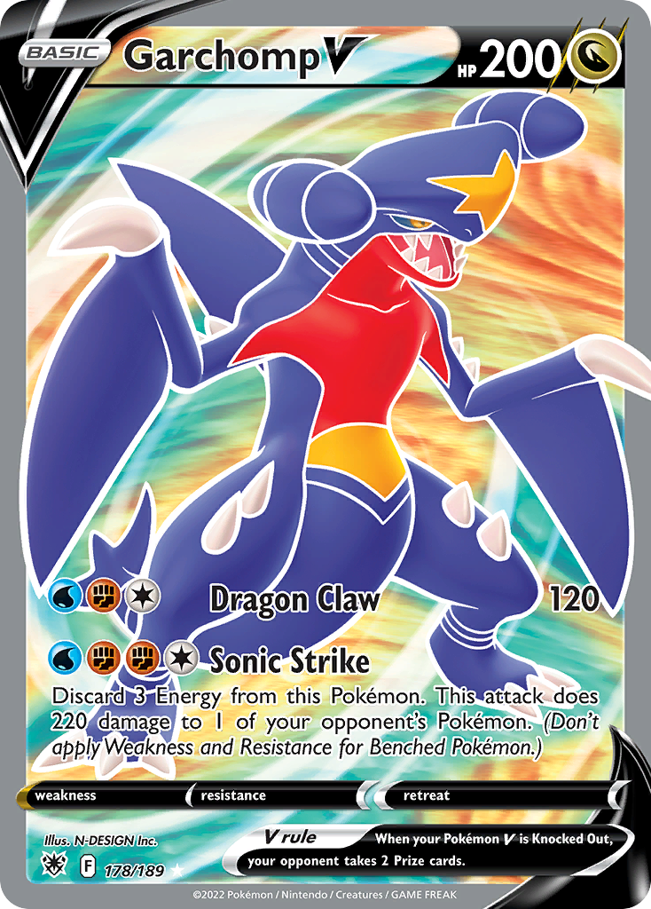 Garchomp V 178/216 Rare Ultra