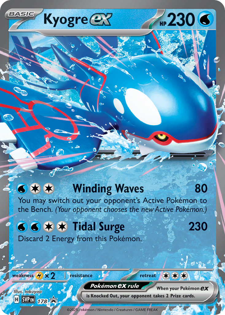 Kyogre ex 178/148 Promo