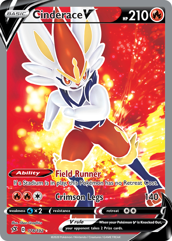 Cinderace V 178/209 Rare Ultra