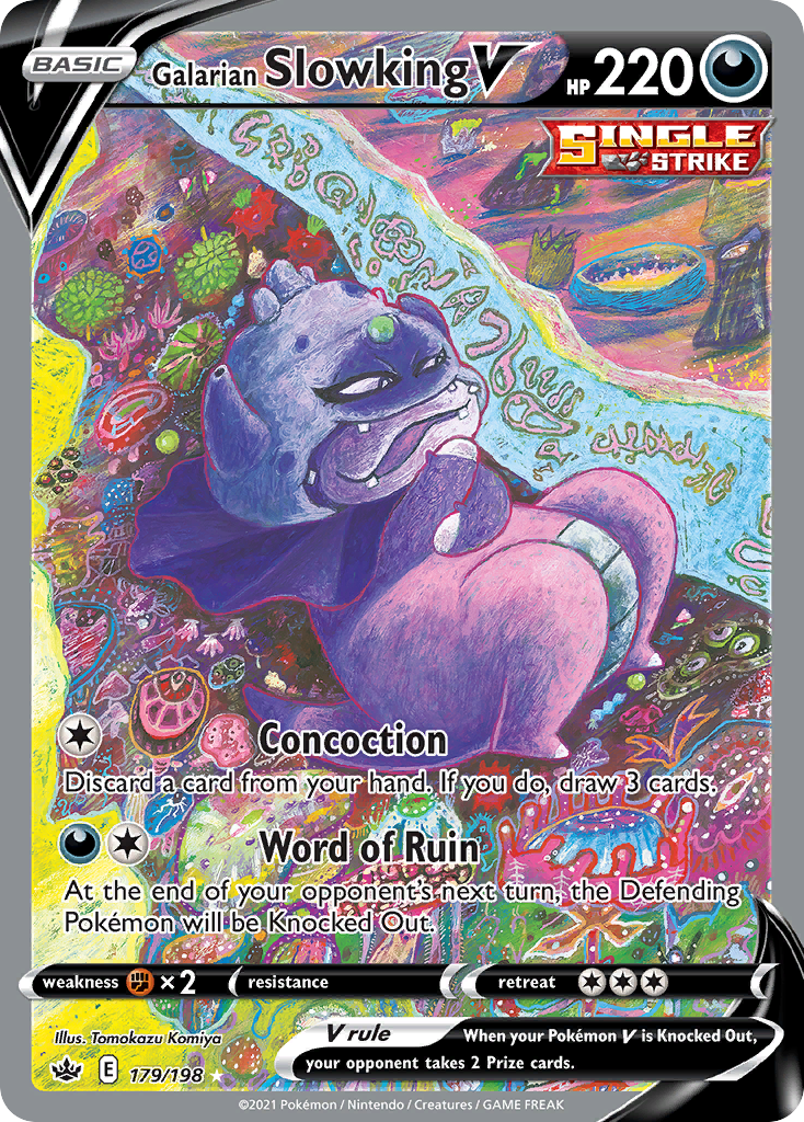 Galarian Slowking V 179/233 Rare Ultra