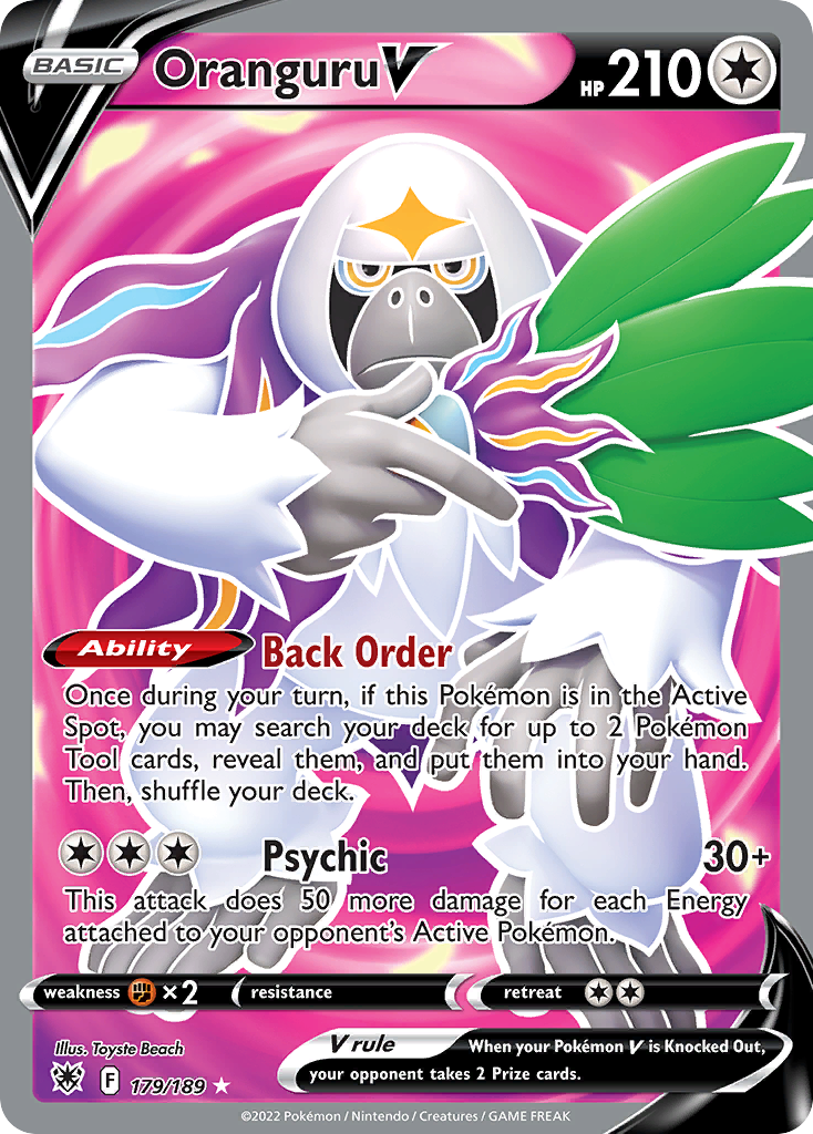 Oranguru V 179/216 Rare Ultra