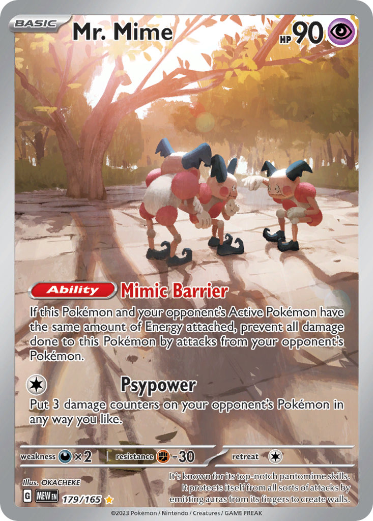 Mr. Mime 179/207 Illustration Rare