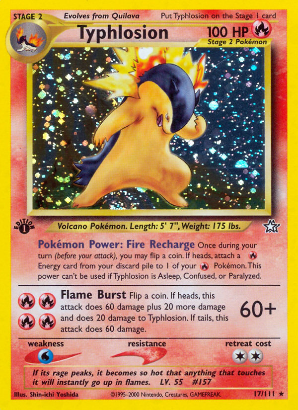 Typhlosion 017/111 Rare Holo