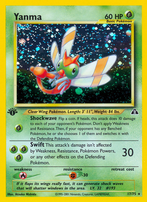 Yanma 017/75 Rare Holo