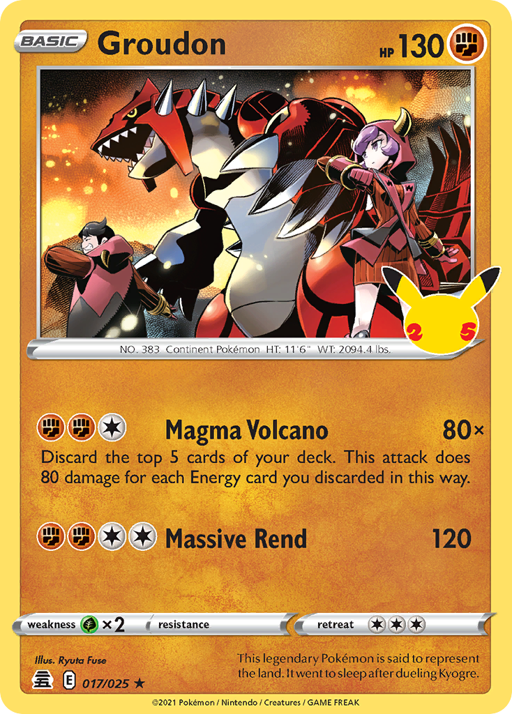 Groudon 017/25 Rare