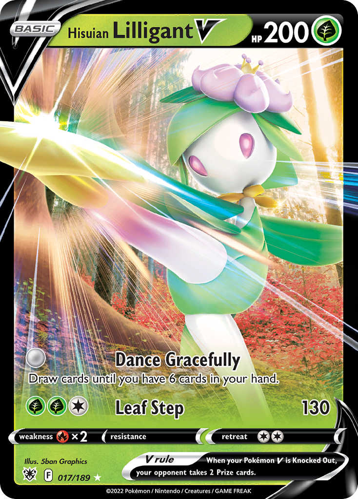 Hisuian Lilligant V 017/216 Rare Holo V