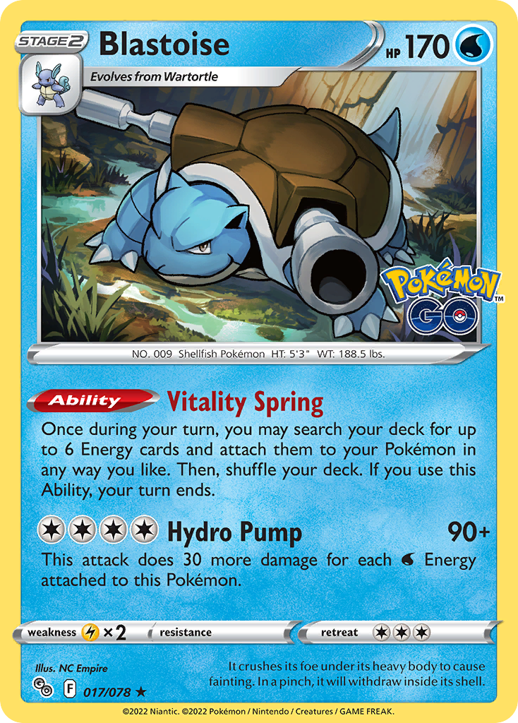 Blastoise 017/88 Rare Holo
