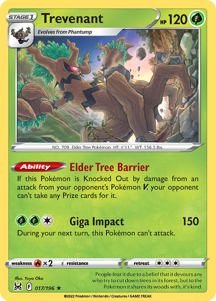 Trevenant 017/217 Rare Holo