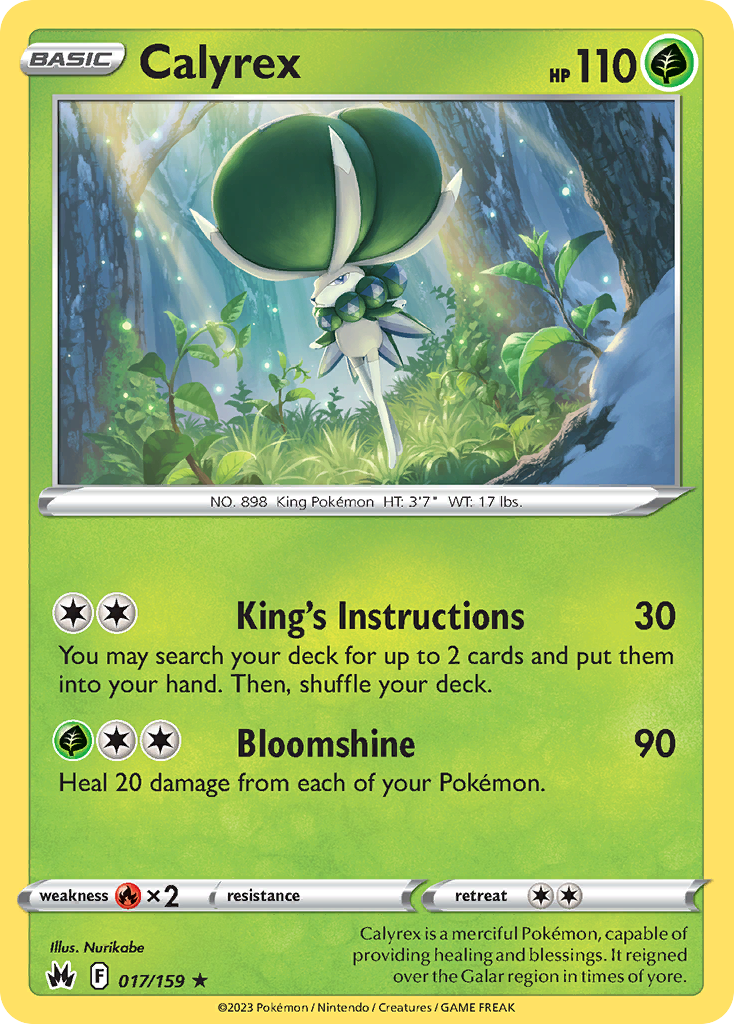 Calyrex 017/160 Rare Holo