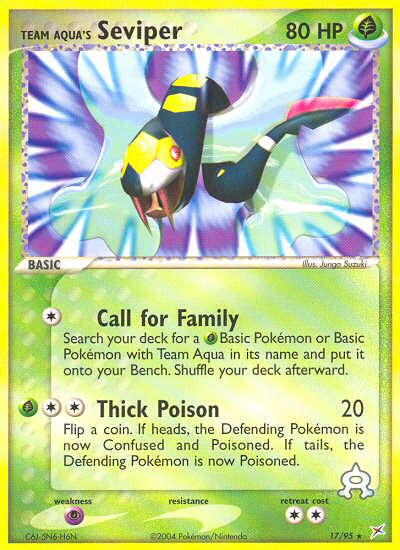 Team Aqua's Seviper 017/97 Rare