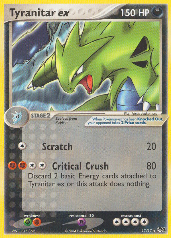 Tyranitar ex 017/17 Rare