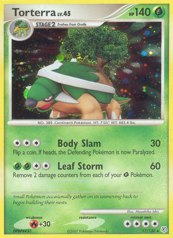 Torterra 017/130 Rare Holo