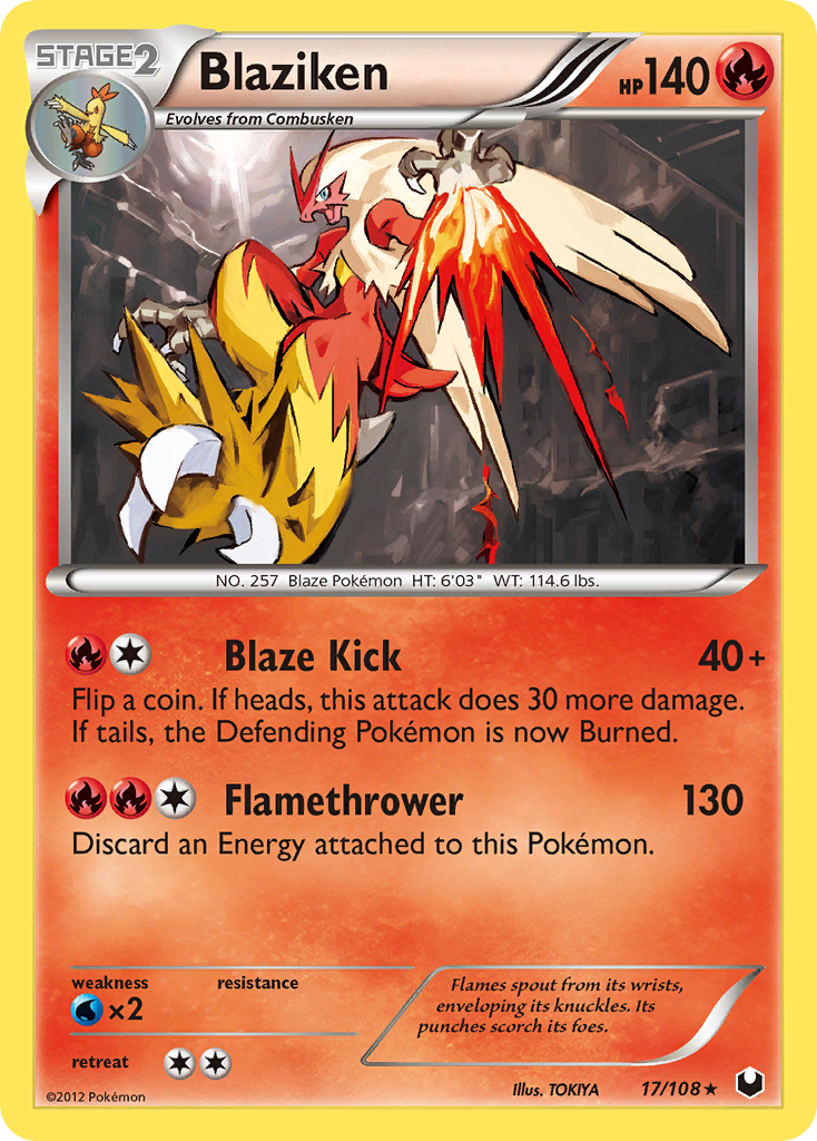 Blaziken 017/111 Rare Holo