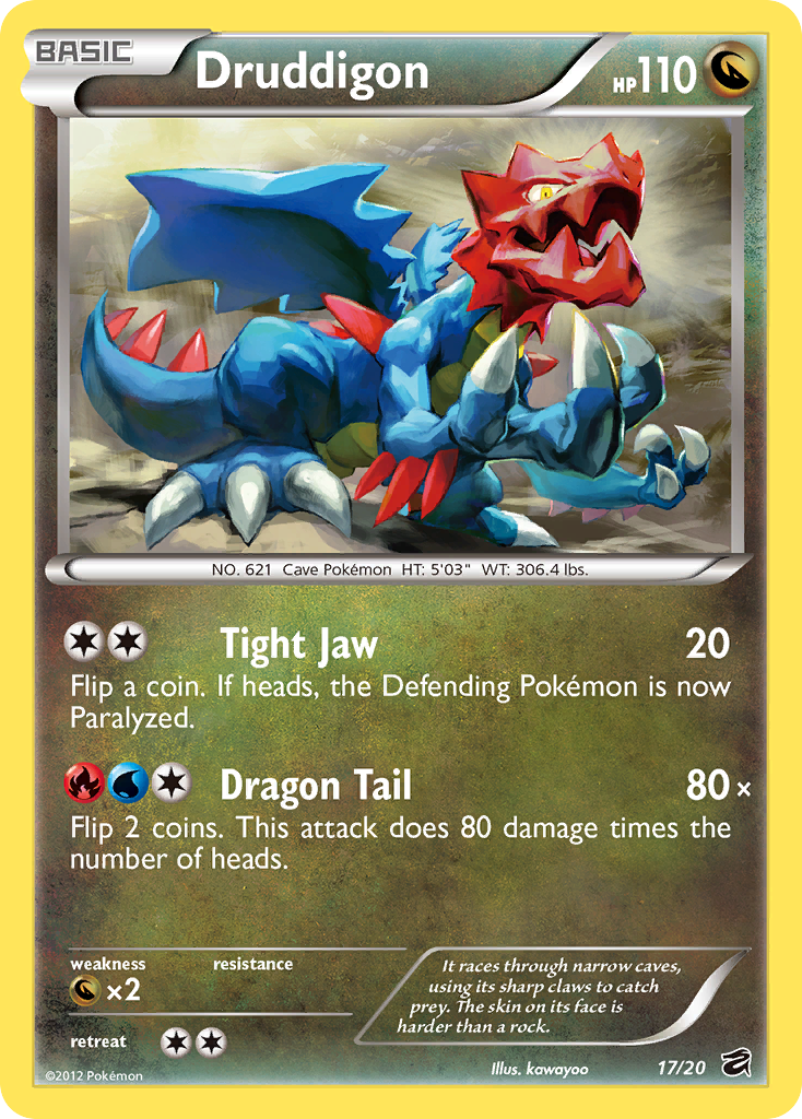 Druddigon 017/21 Rare Holo
