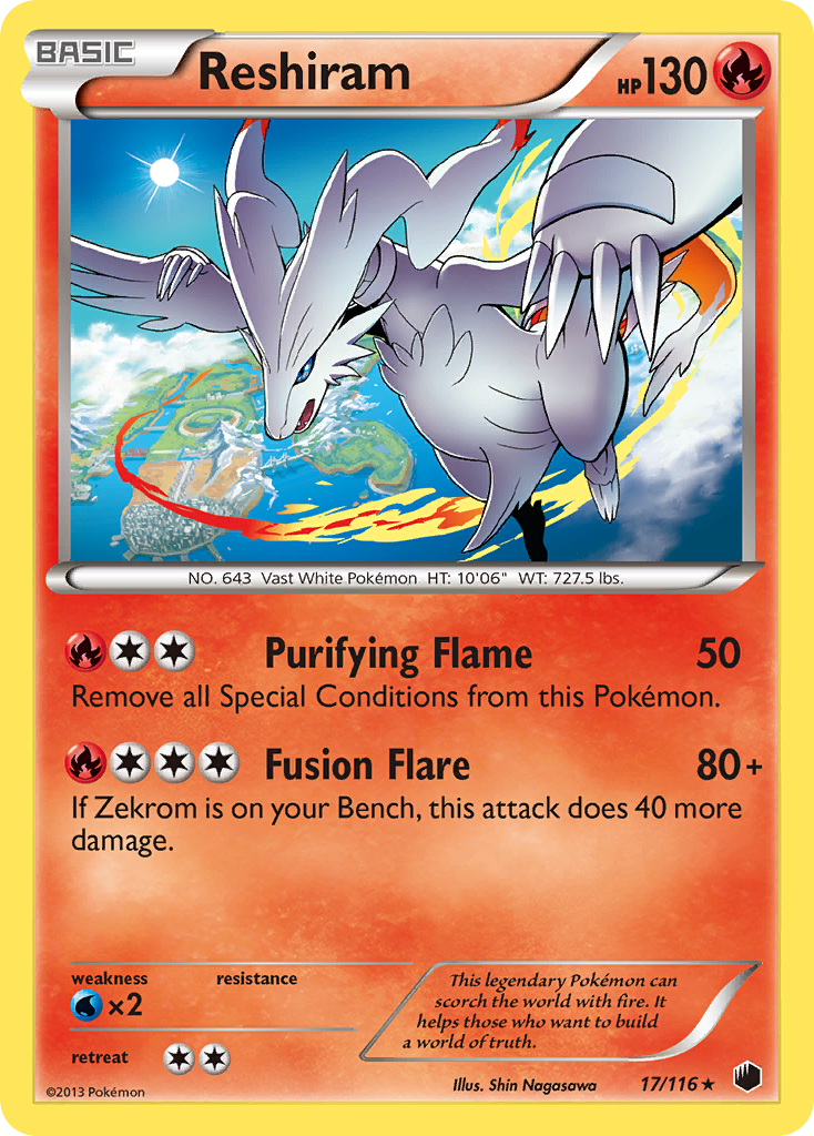 Reshiram 017/122 Rare Holo
