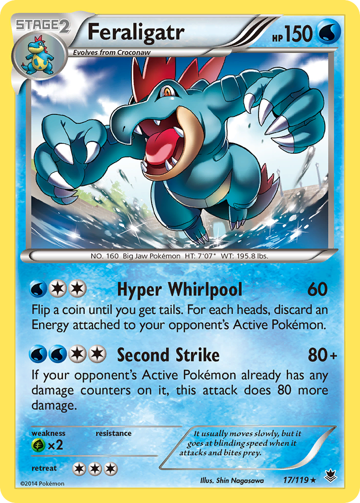 Feraligatr 017/124 Rare Holo