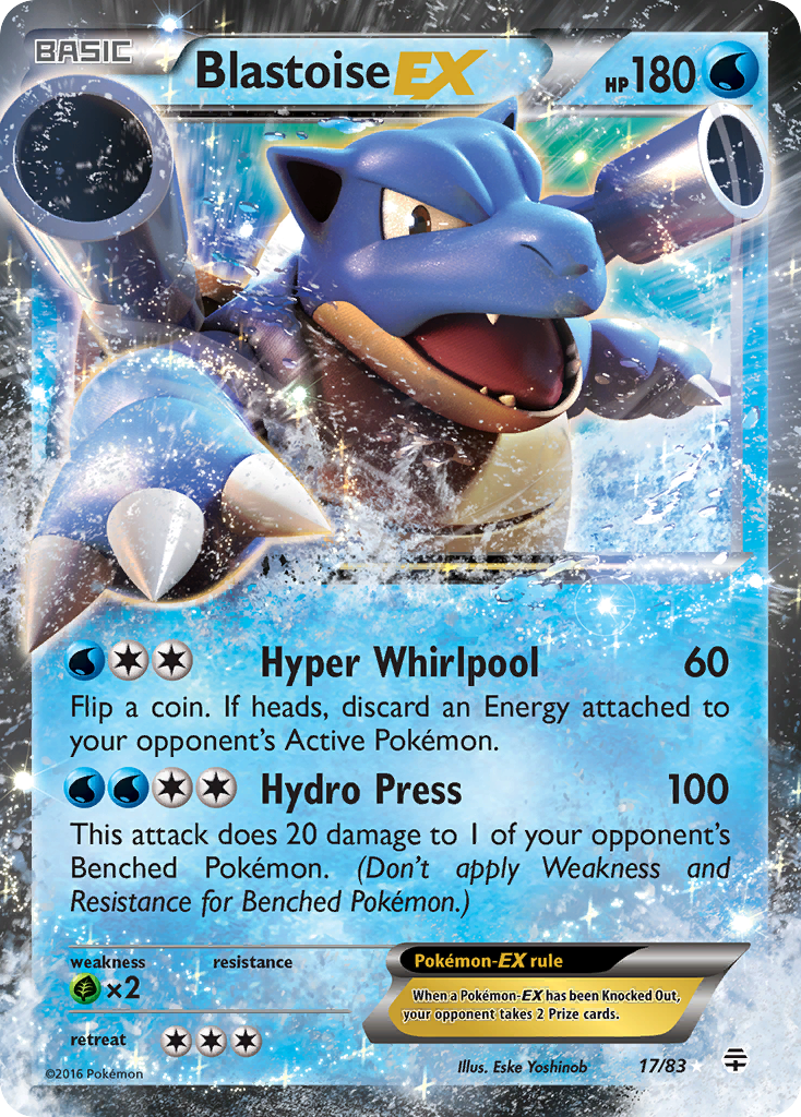 Blastoise-EX 017/117 Rare Holo EX