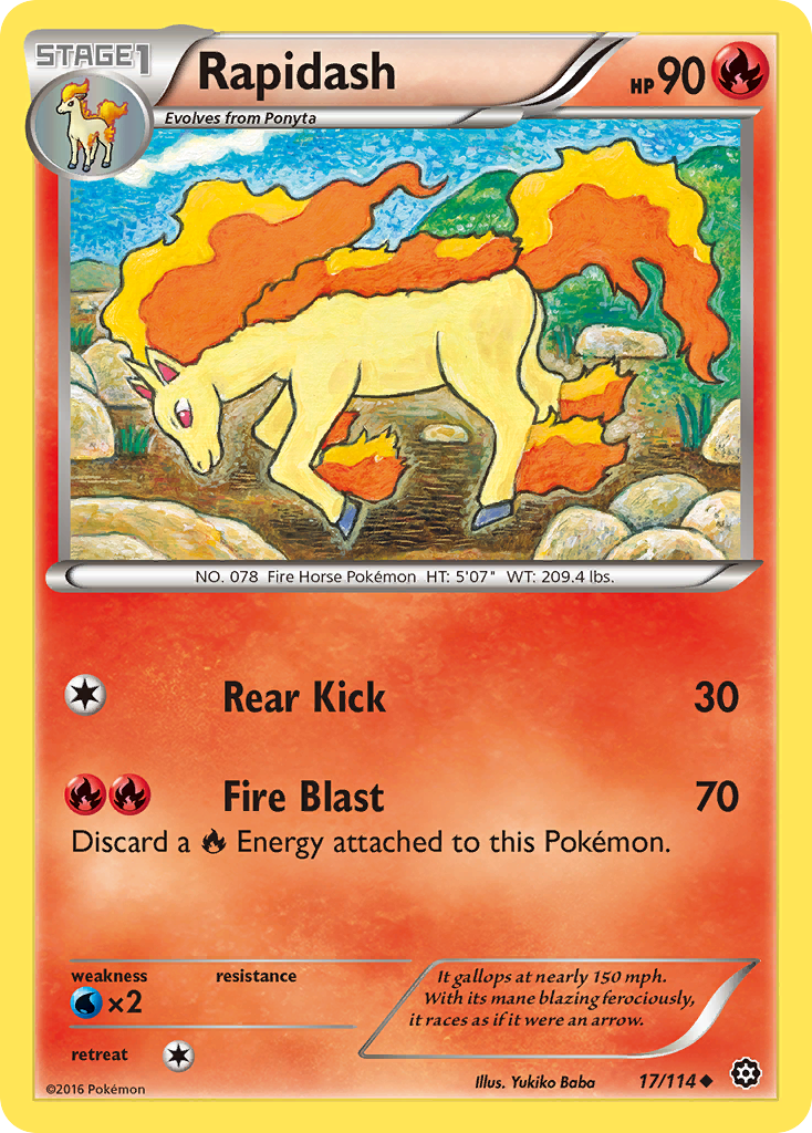 Rapidash 017/116 Uncommon