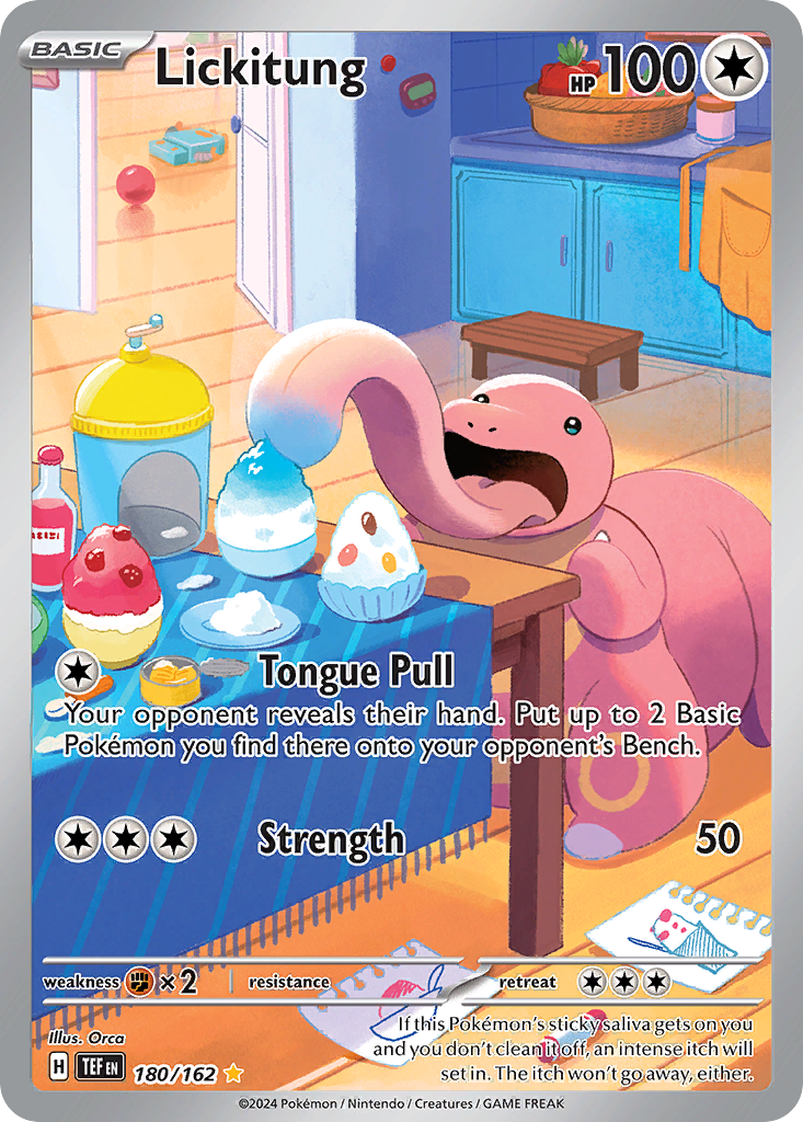 Lickitung 180/218 Illustration Rare