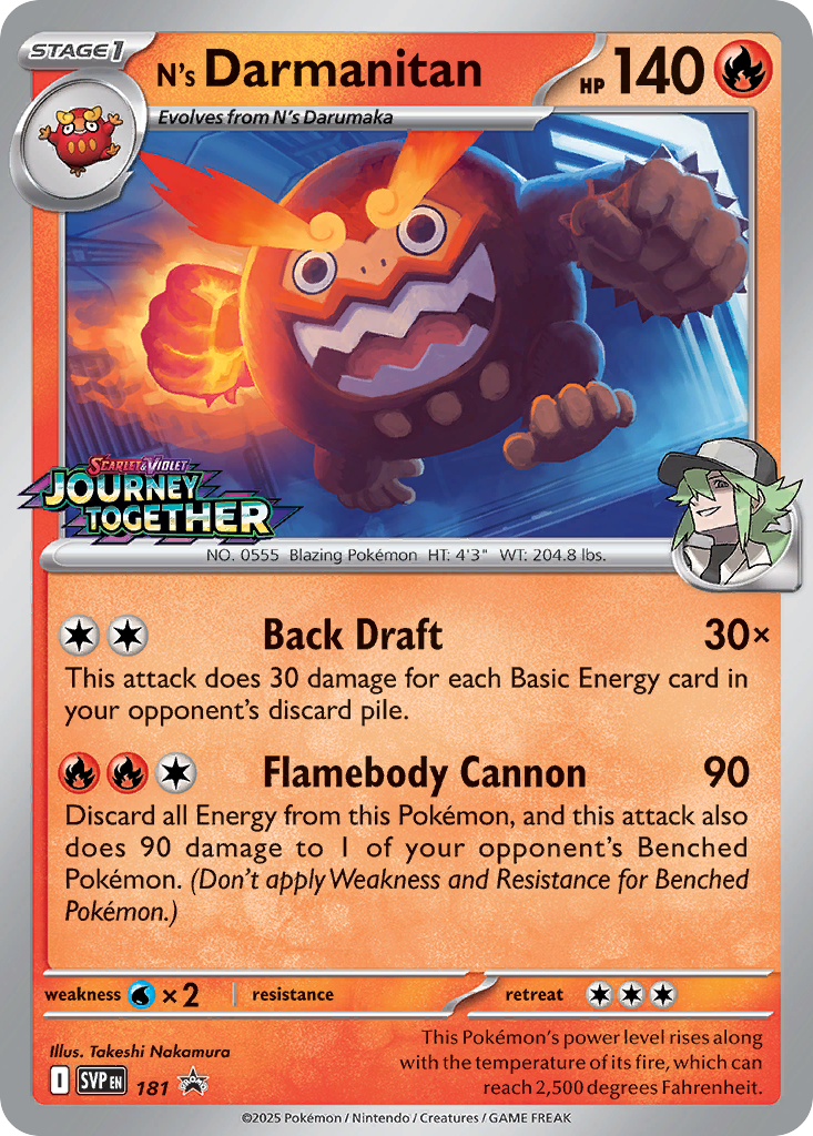 N's Darmanitan 181/148 Promo
