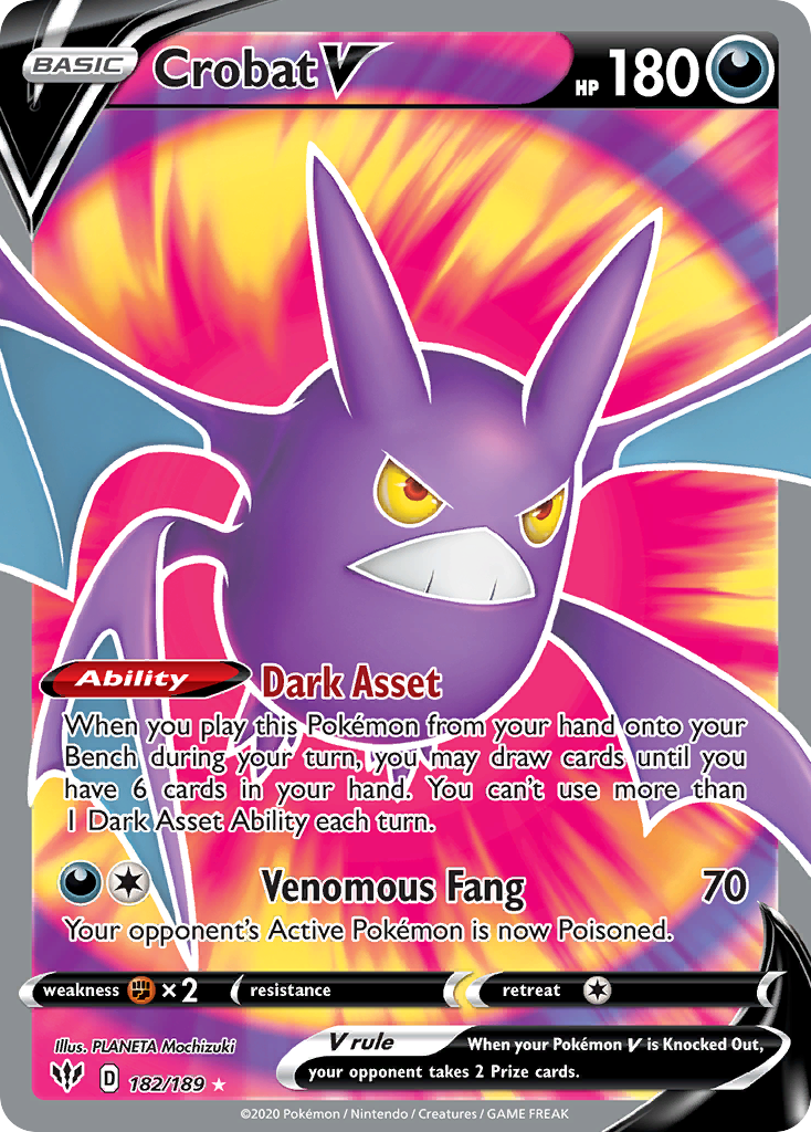 Crobat V 182/201 Rare Ultra