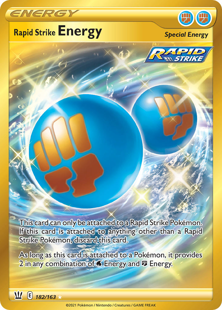 Rapid Strike Energy 182/183 Rare Secret