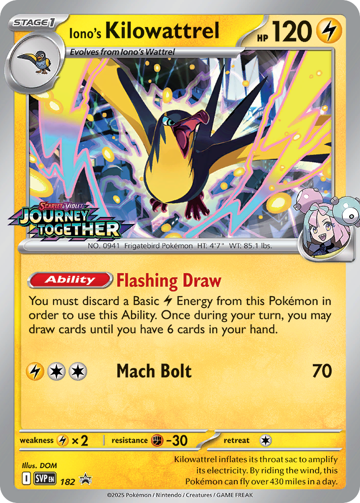 Iono's Kilowattrel 182/148 Promo