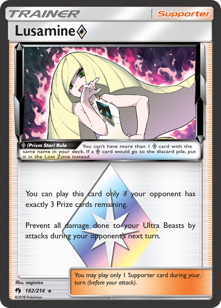 Lusamine ◇ 182/240 Rare Prism Star