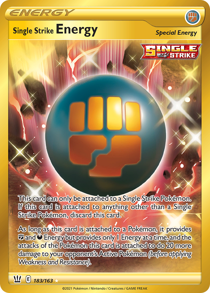 Single Strike Energy 183/183 Rare Secret