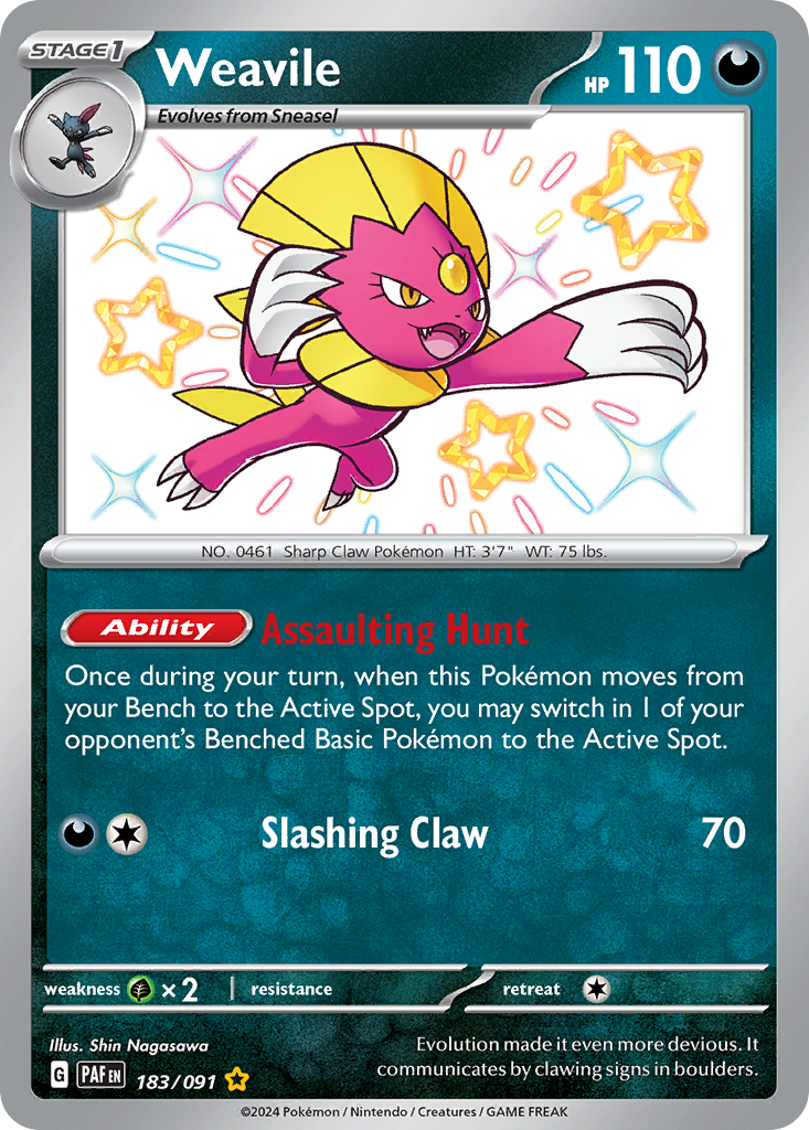 Weavile 183/245 Shiny Rare