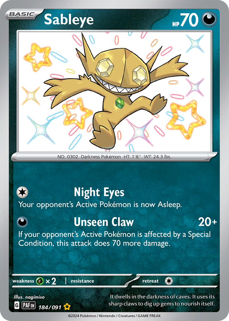 Sableye 184/245 Shiny Rare