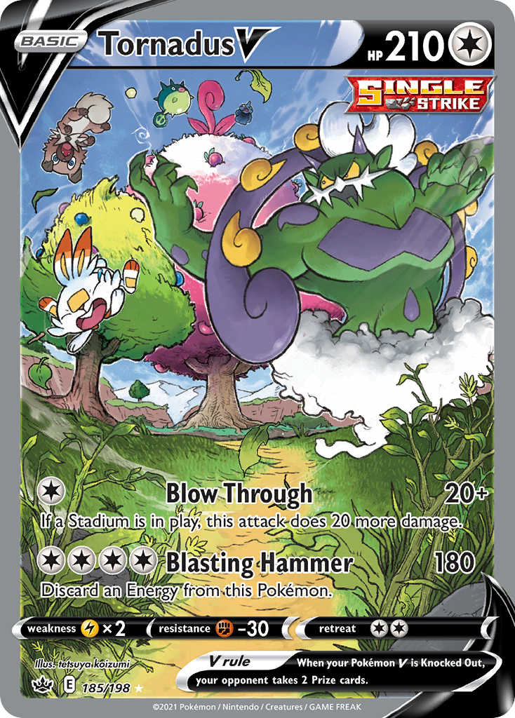 Tornadus V 185/233 Rare Ultra