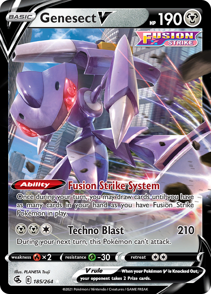 Genesect V 185/284 Rare Holo V