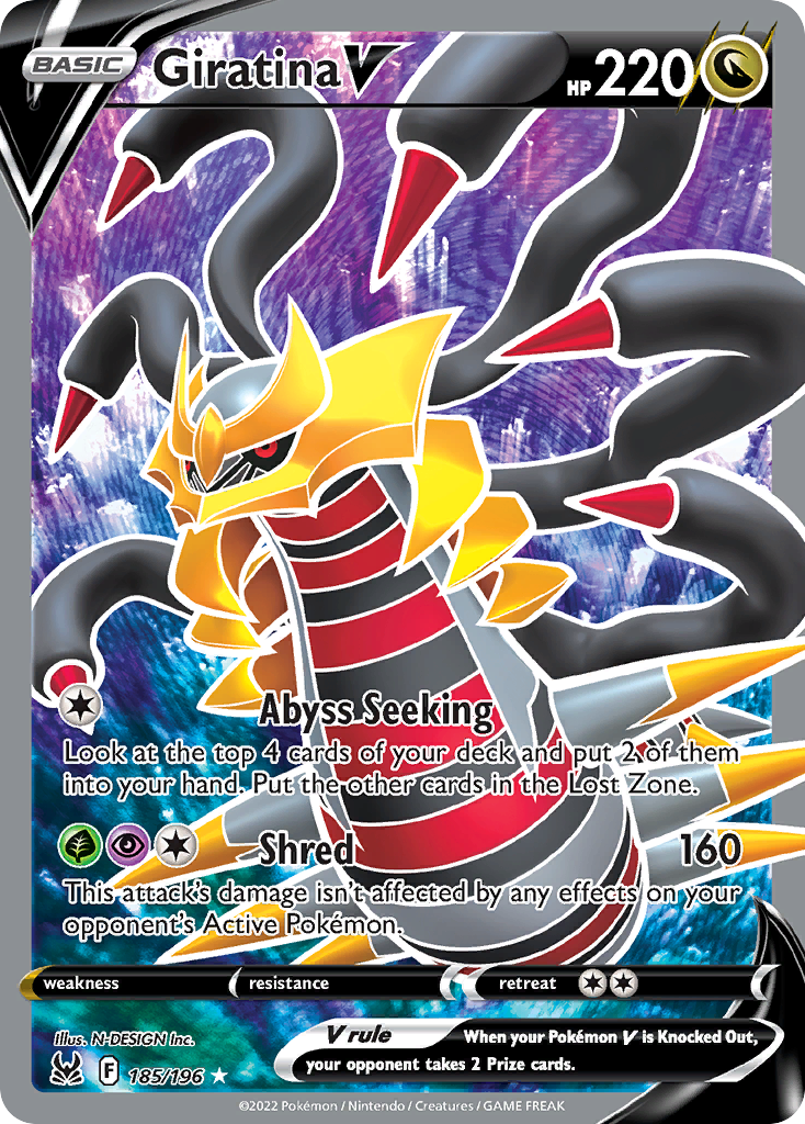 Giratina V 185/217 Rare Ultra
