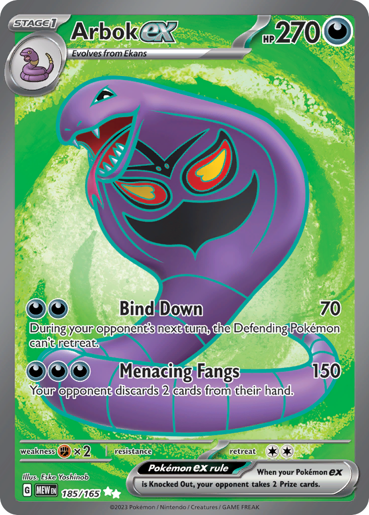 Arbok ex 185/207 Ultra Rare