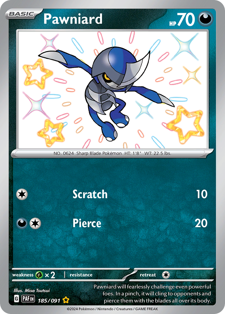 Pawniard 185/245 Shiny Rare