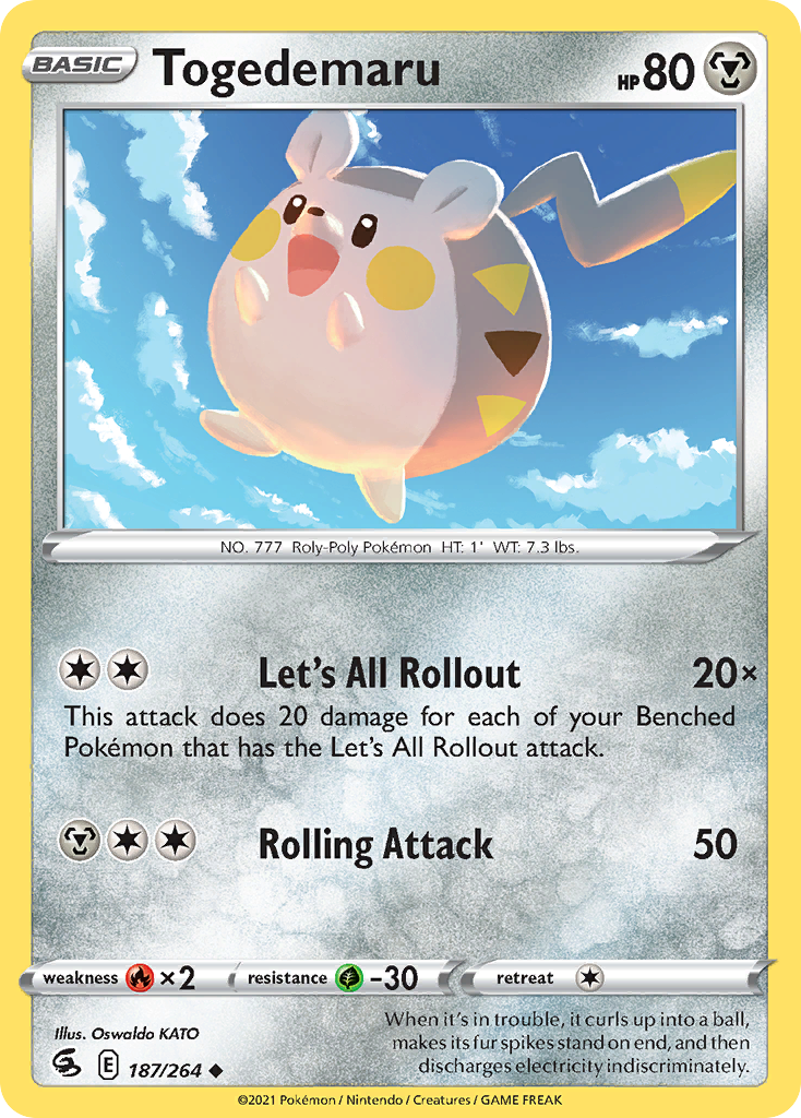 Togedemaru 187/284 Uncommon