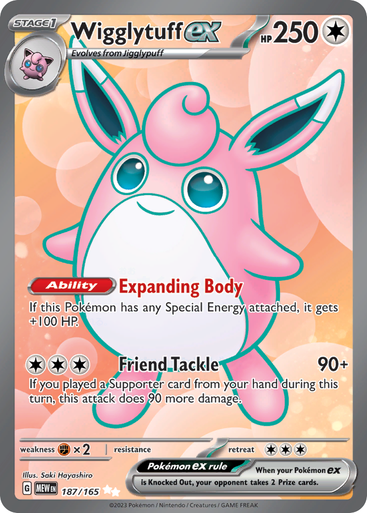 Wigglytuff ex 187/207 Ultra Rare