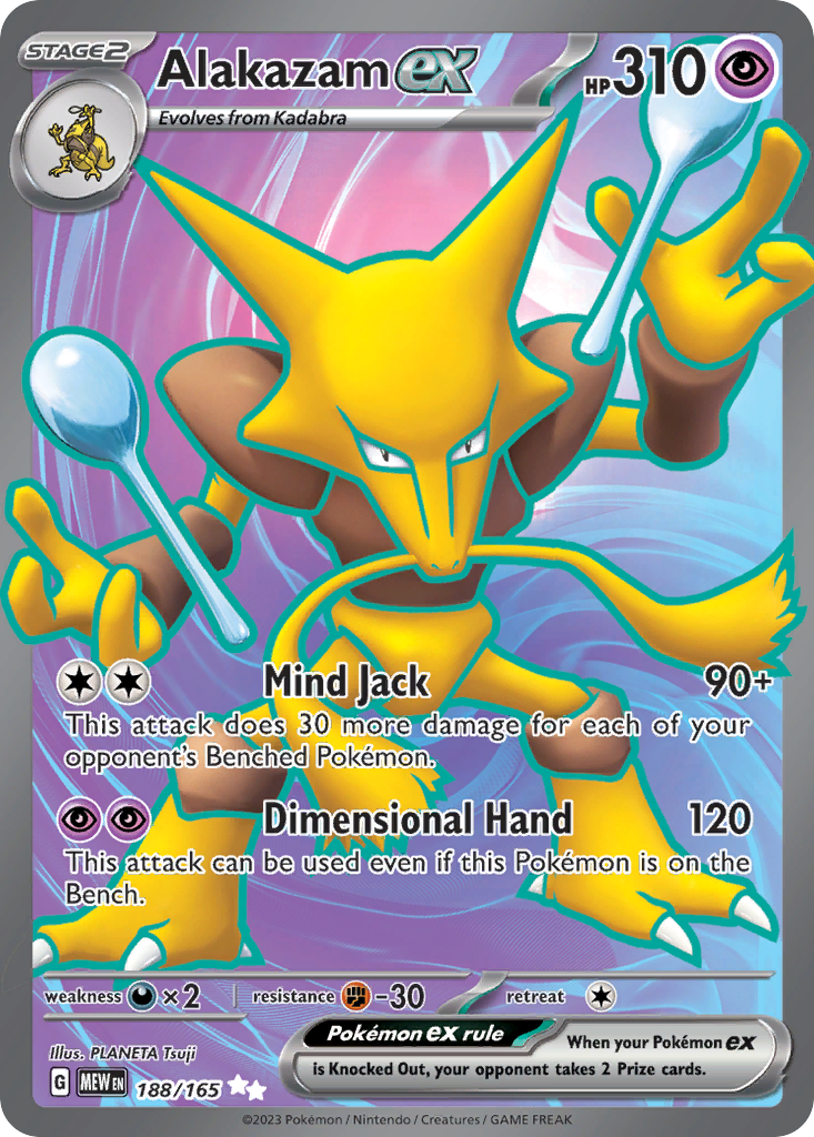Alakazam ex 188/207 Ultra Rare