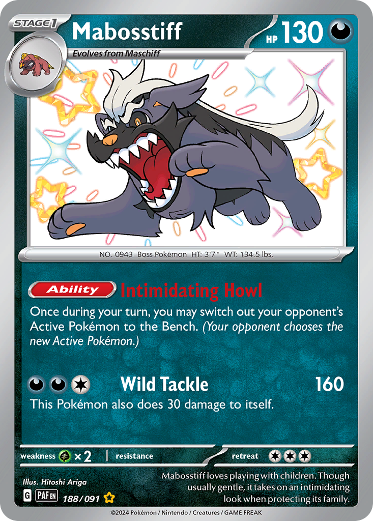 Mabosstiff 188/245 Shiny Rare
