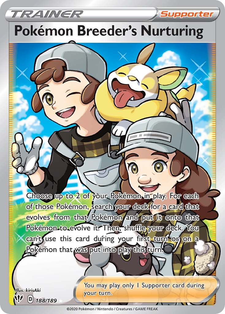 Pokémon Breeder's Nurturing 188/201 Rare Ultra