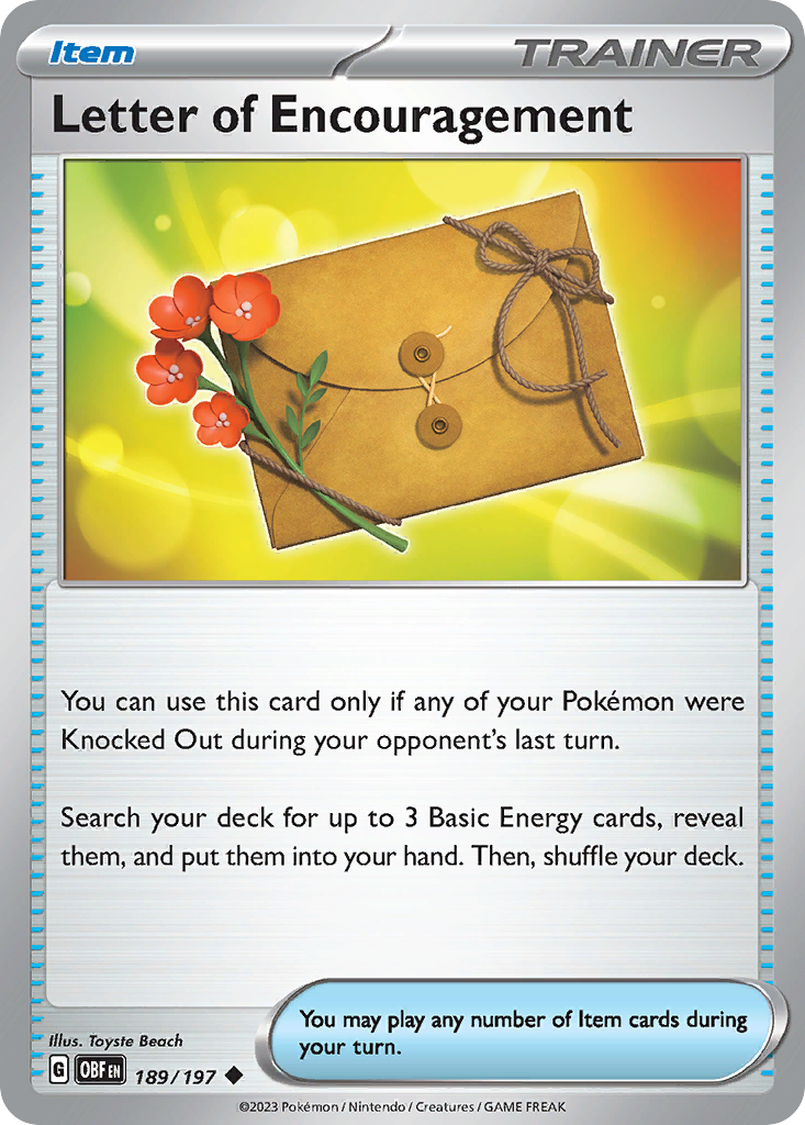 Letter of Encouragement 189/230 Uncommon