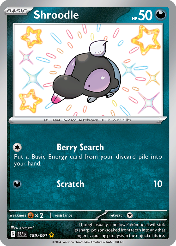 Shroodle 189/245 Shiny Rare