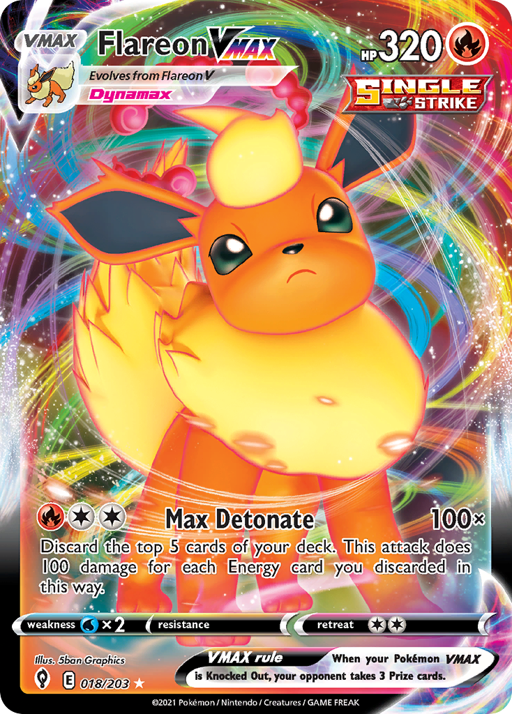 Flareon VMAX 018/237 Rare Holo VMAX