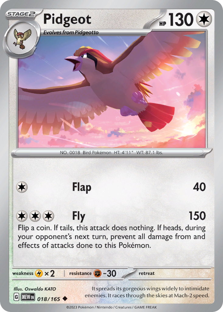 Pidgeot 018/207 Uncommon