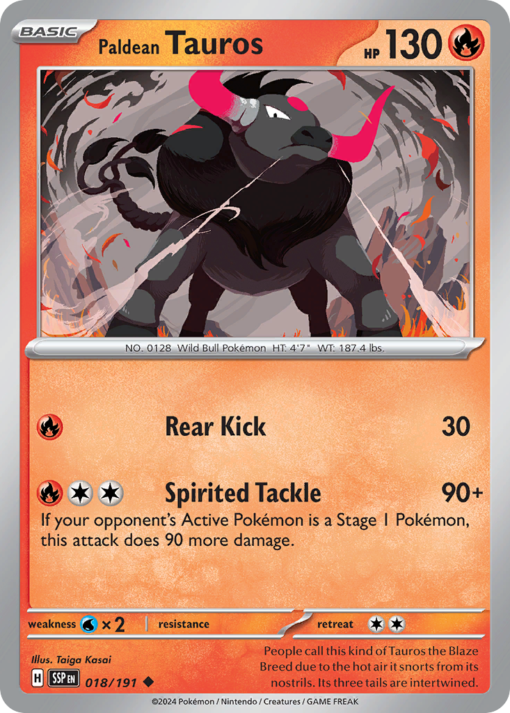 Paldean Tauros 018/252 Uncommon