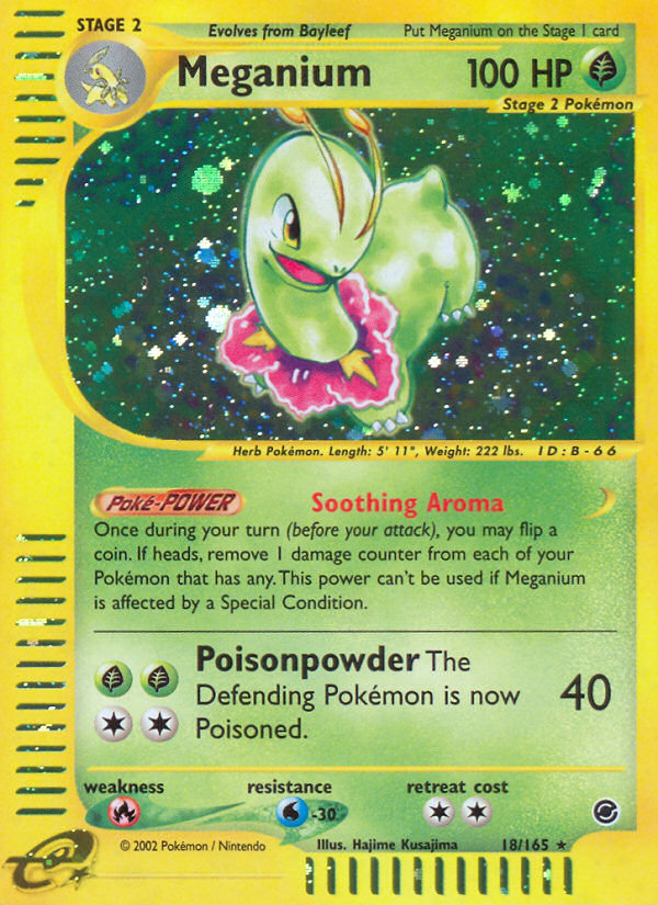 Meganium 018/165 Rare Holo