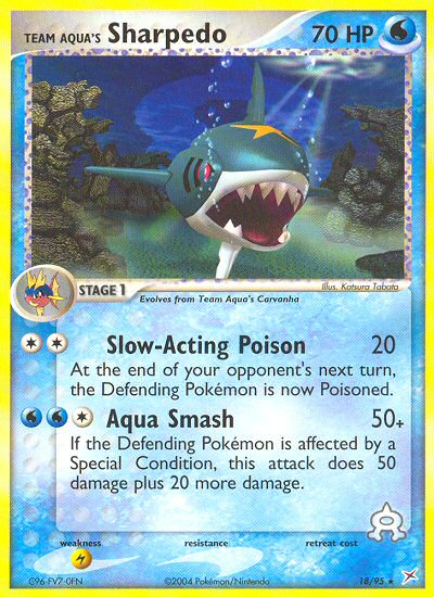 Team Aqua's Sharpedo 018/97 Rare