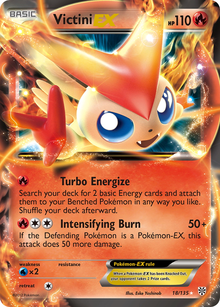 Victini-EX 018/138 Rare Holo EX